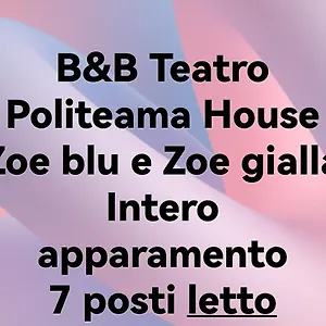 Teatro Politeama House Zoe Blu E Gialla Intero , Palermo Italia